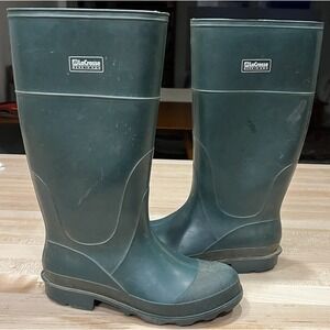 LACROSSE Classic Waterproof Rubber Boots Men's Green 14" Tall, Sizes M7 W8.5